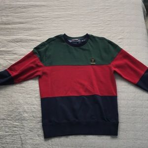 vintage chaps color block crewneck